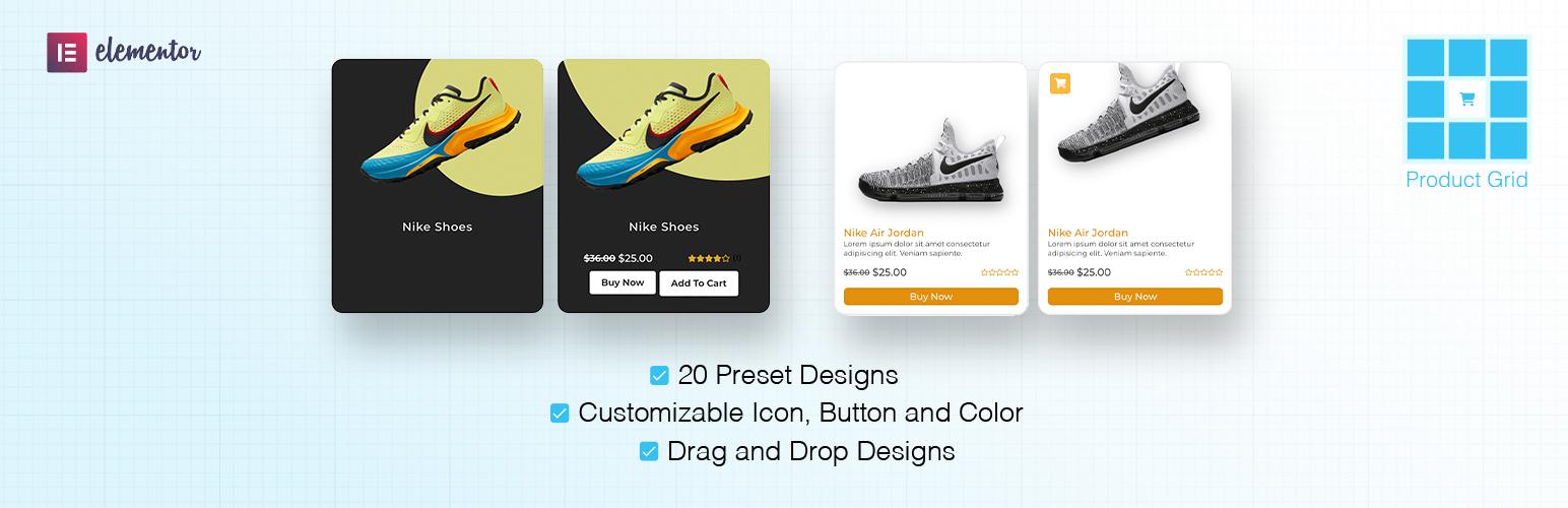 Products Grid for Elementor
