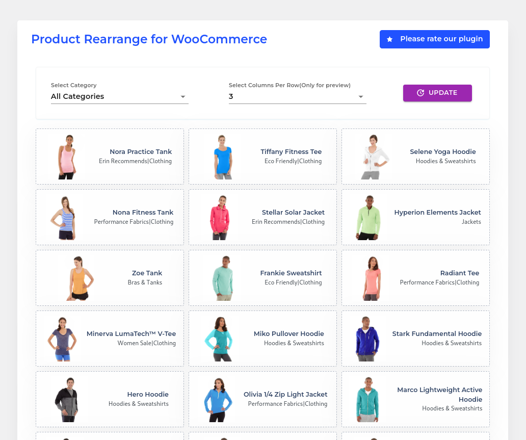 Product Rearrange for WooCommerce