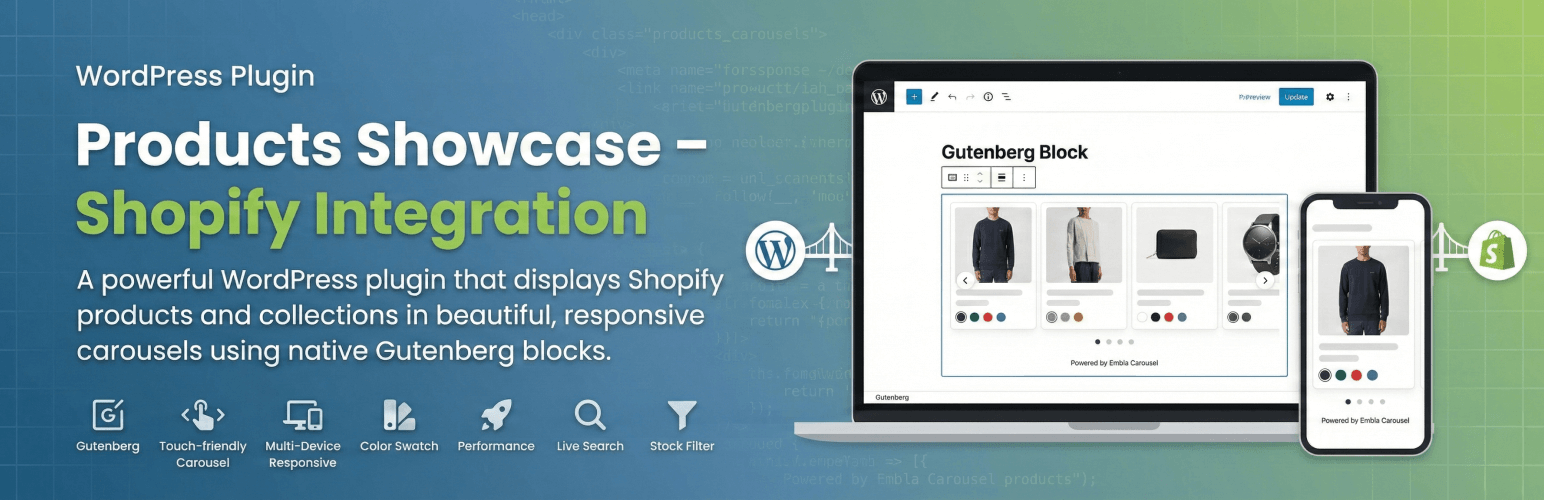 Products Showcase – Shopify Integration