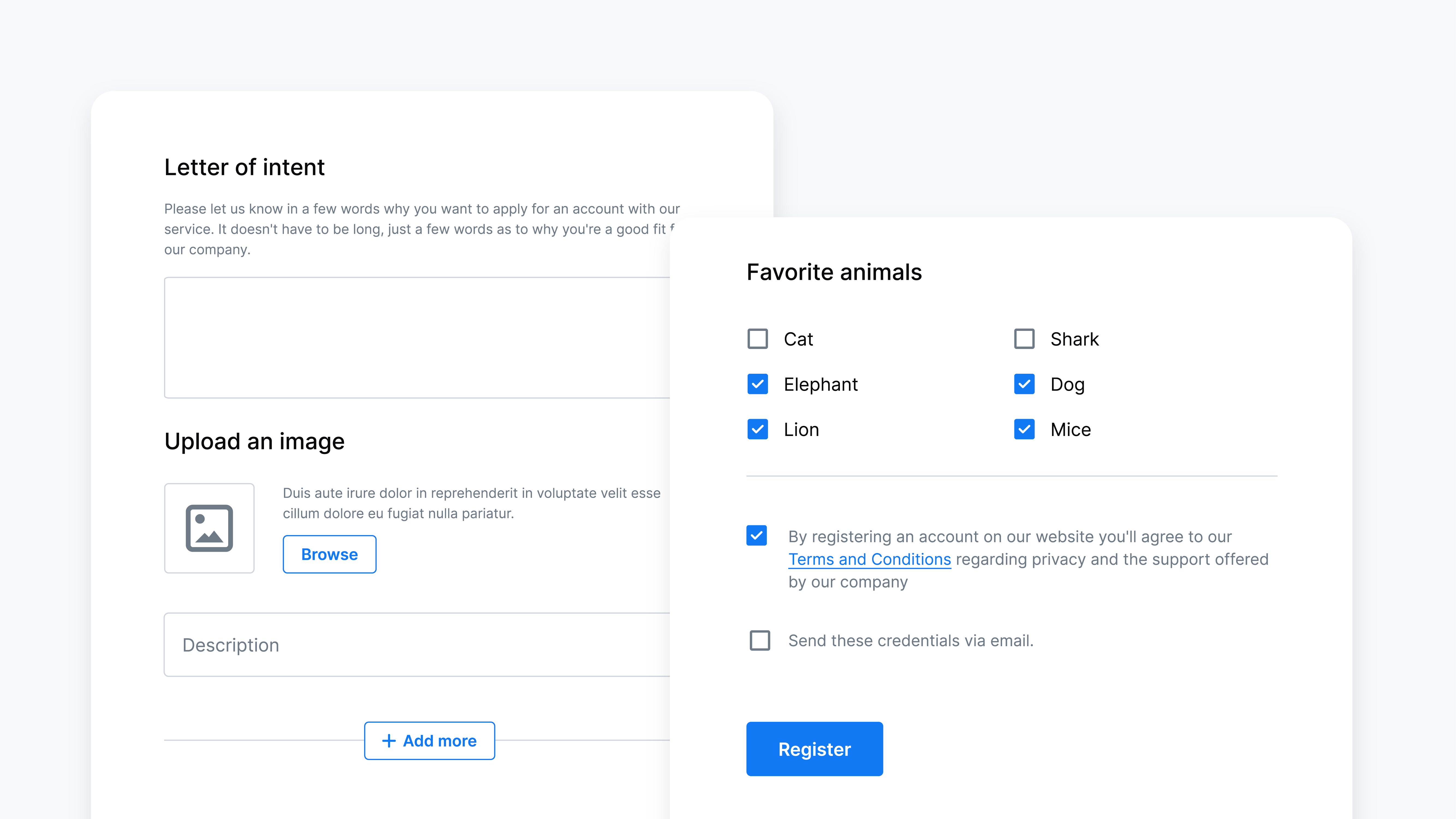 Register Form - Front-end User Registration Page with Custom Fields