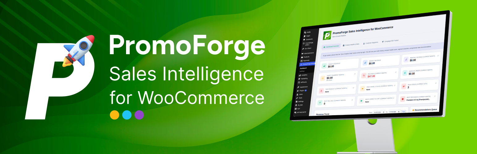 WordPress 外掛 PromoForge Sales Intelligence for WooCommerce 的封面圖片