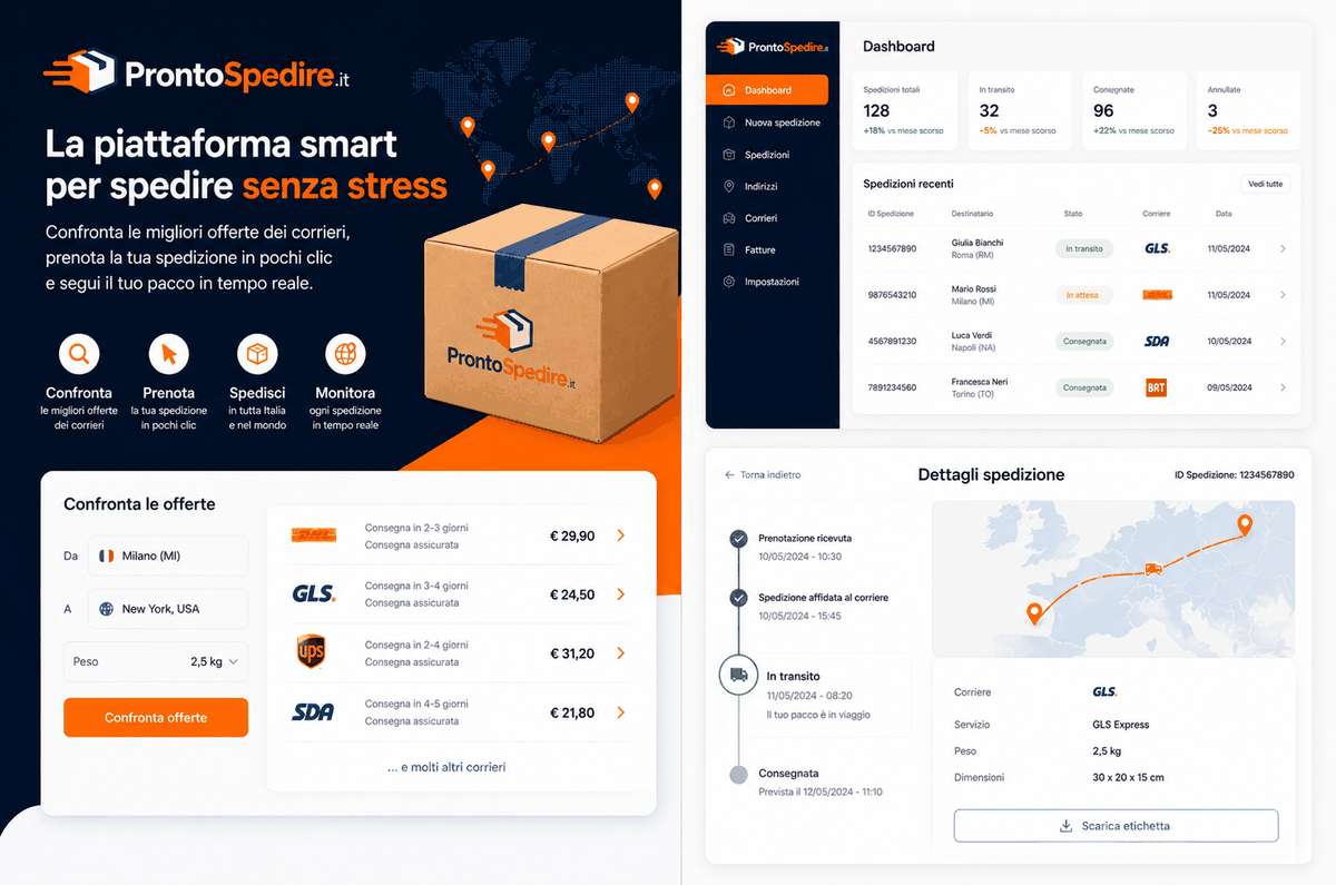 WooCommerce order panel with clickable tracking number