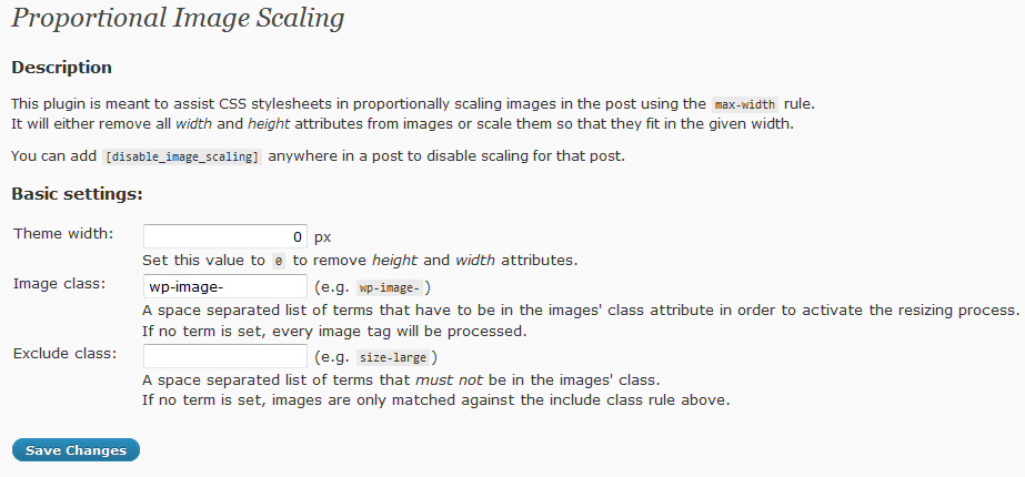 Proportional Image Scaling