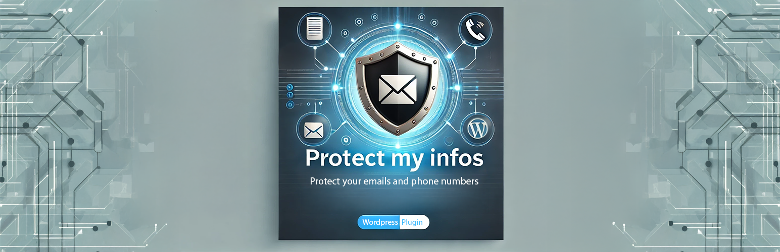 WordPress 外掛 Protect My Infos 的封面圖片。