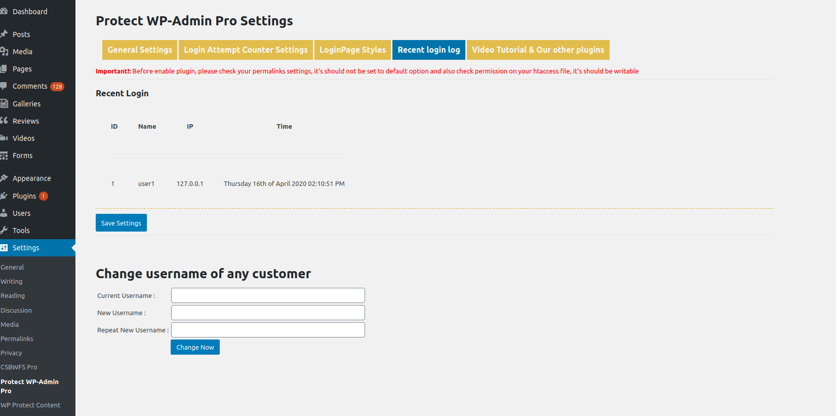 Protect WP Admin