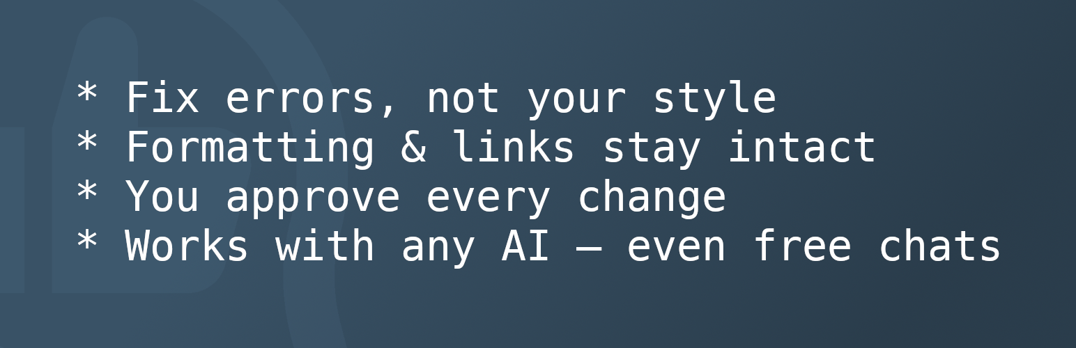 WordPress 外掛 Prozen AI Proofreader 的封面圖片