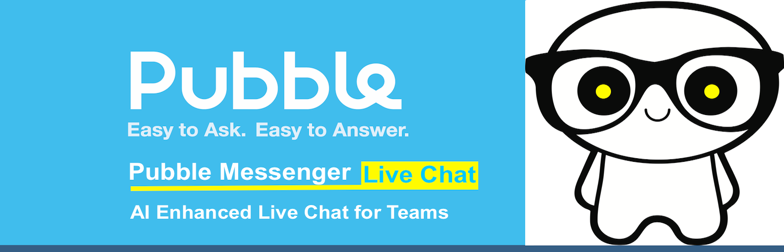 WordPress 外掛 Pubble Messenger Live Chat 的封面圖片。