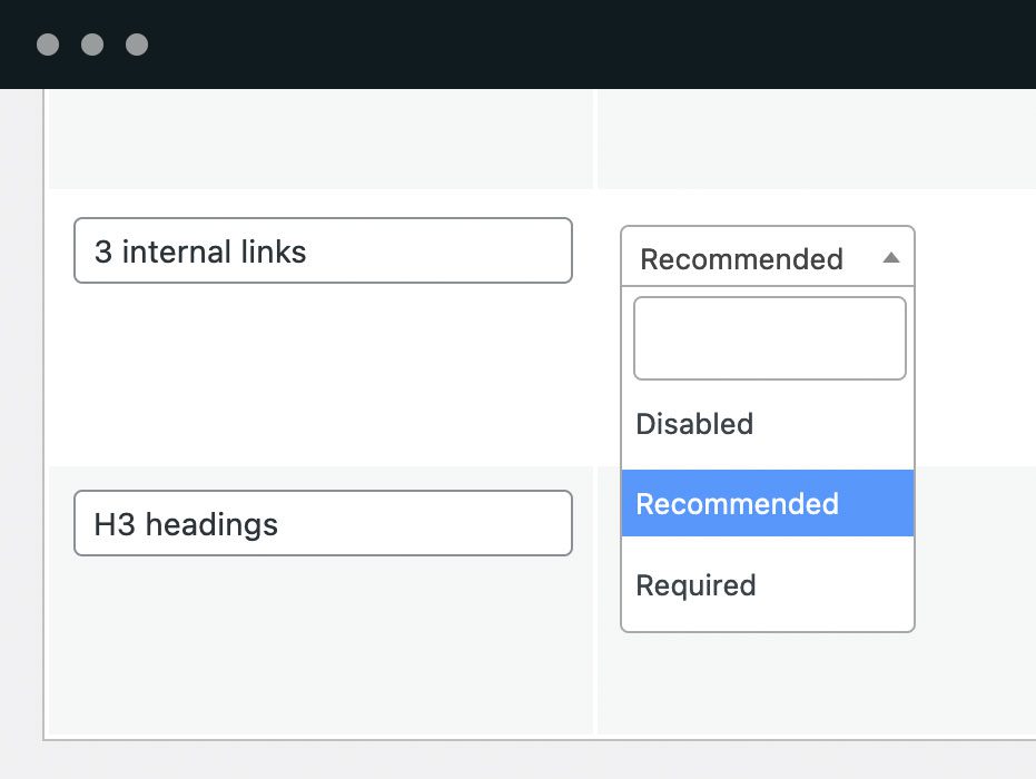 Custom checklist rules: In addition to the default rules, PublishPress Checklists allows you to create your own rules.