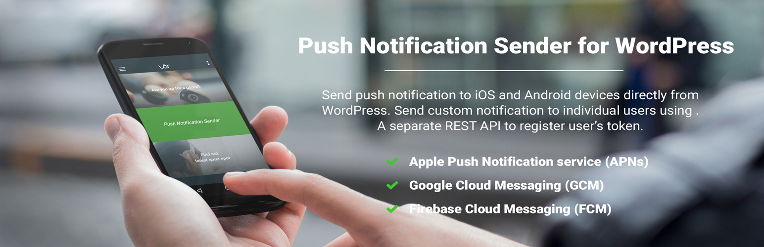 Push Notification Sender for WP