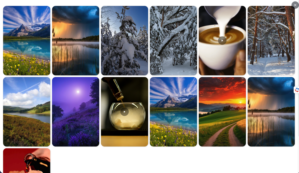 Modal window with all product media