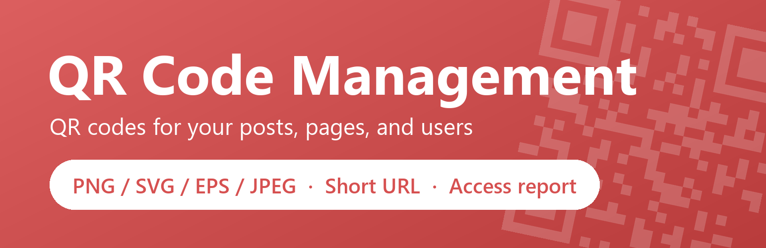 QR Code Management preview