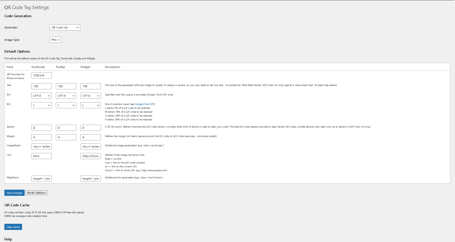 Admin interface