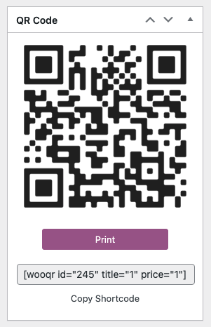 QR Code Woocommerce