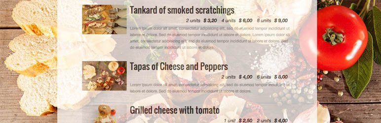 Quick Restaurant Menu