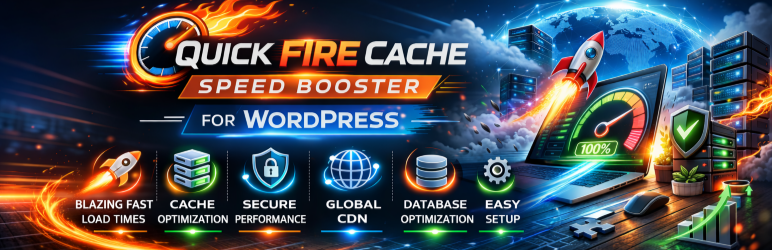 WordPress 外掛 Quickfire Cache and Speed Booster 的封面圖片。