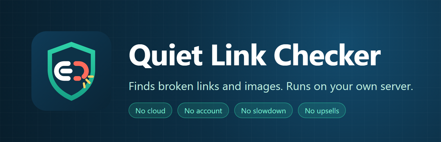 WordPress 外掛 Quiet Link Checker 的封面圖片