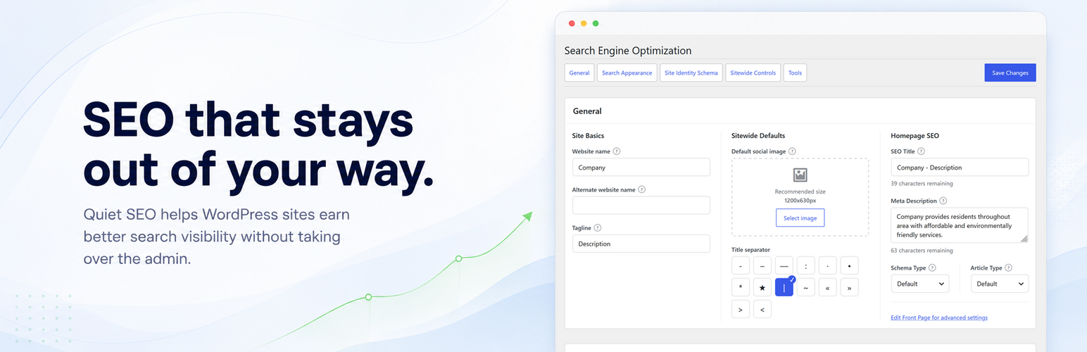 WordPress 外掛 Quiet SEO 的封面圖片