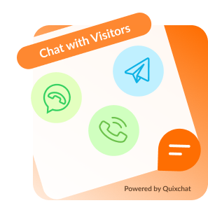 Floating Chat Button : Contact Chat Icons, Telegram Chat, Line Messenger, WeChat, Email, SMS, Call Button – QuixChat Icon