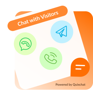 Floating Chat Button : Contact Chat Icons, Telegram Chat, Line Messenger, WeChat, Email, SMS, Call Button – QuixChat logo