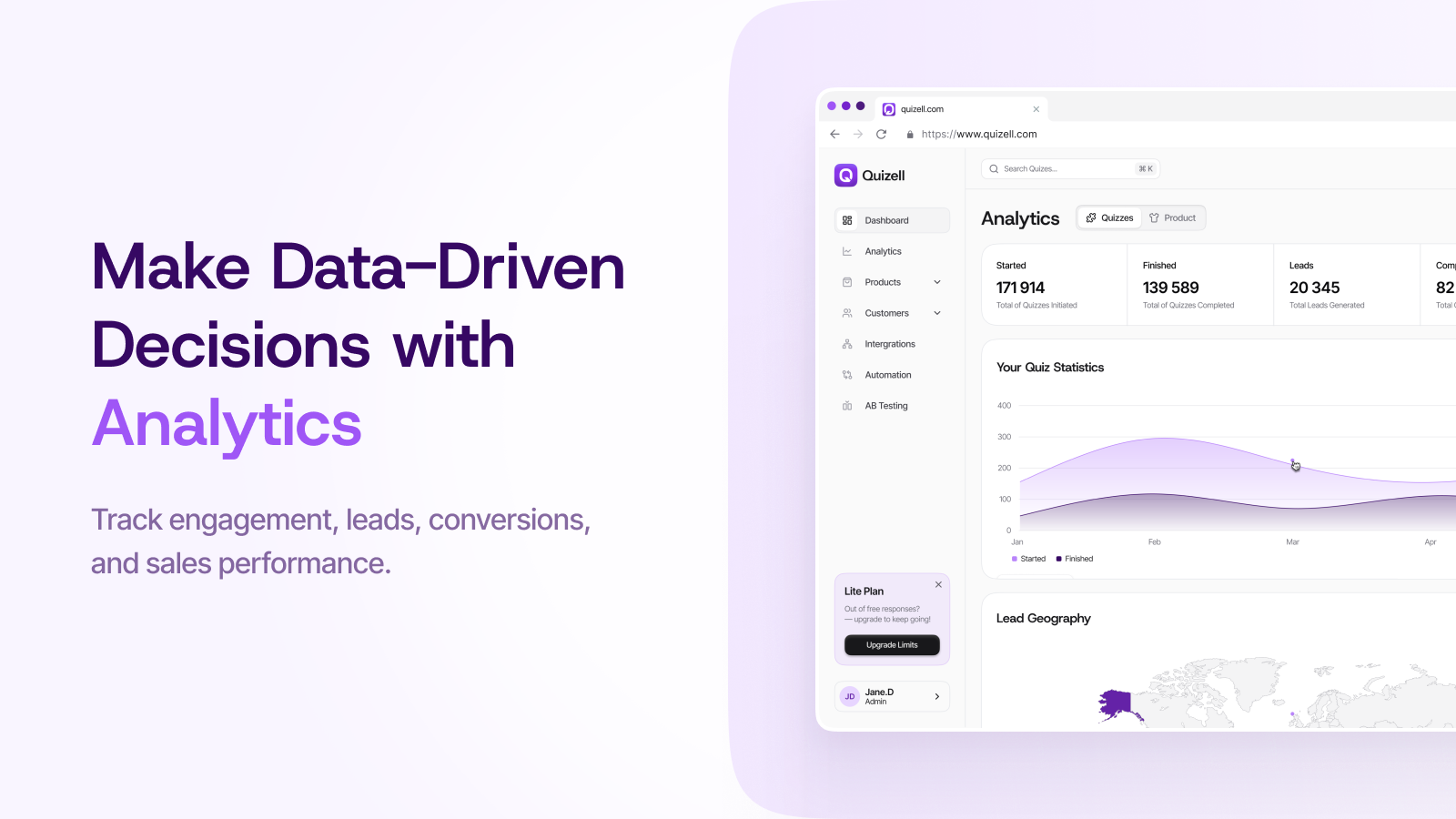 Quizell – Quizzes, Forms, Product Recommendations &amp; Funnels for WordPress - Screenshot 4