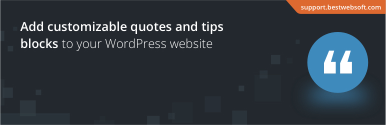 Quotes and Tips by BestWebSoft