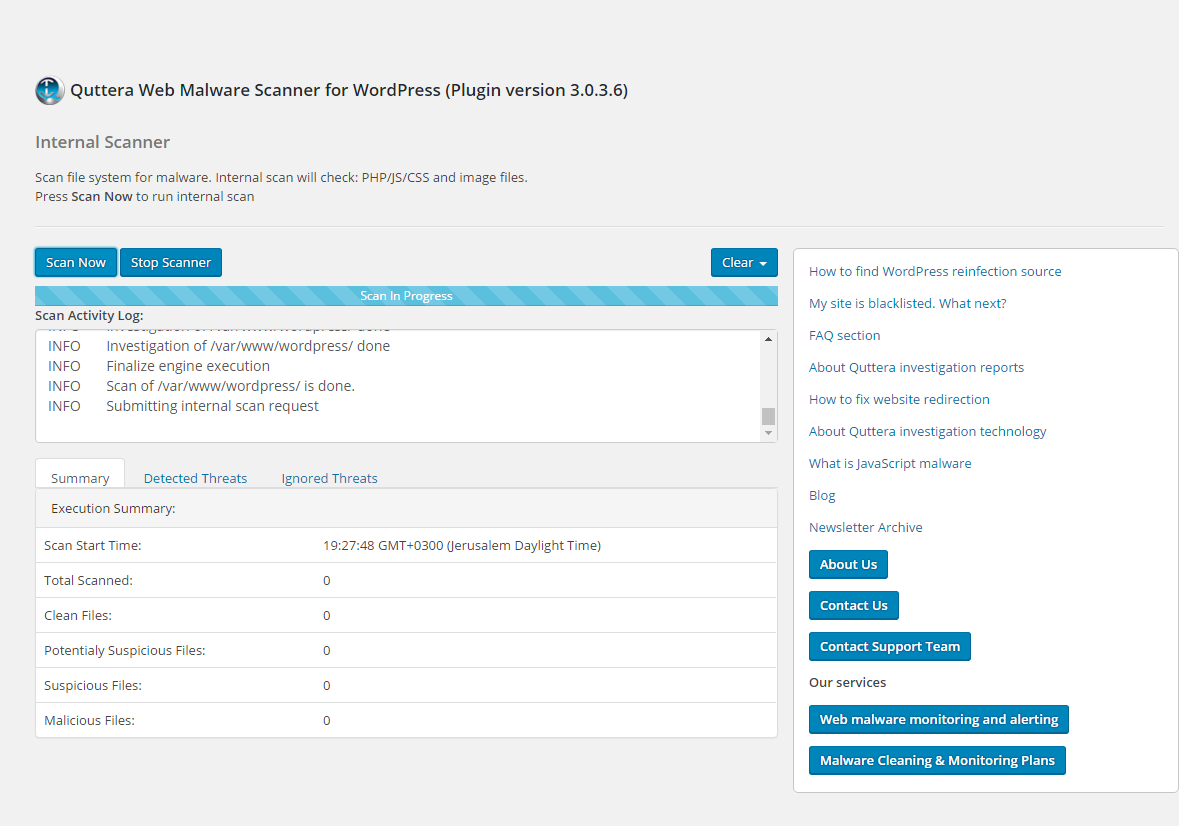 Quttera Web Malware Scanner