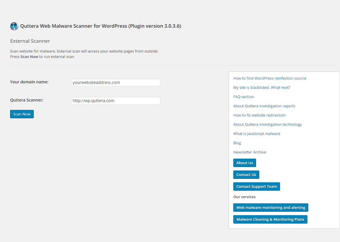 Quttera Web Malware Scanner