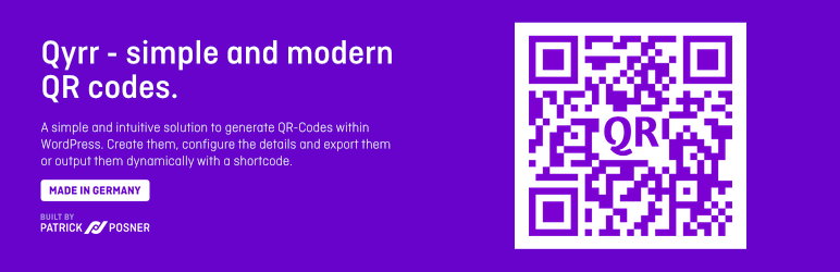 Qyrr – simply and modern QR-Code creation