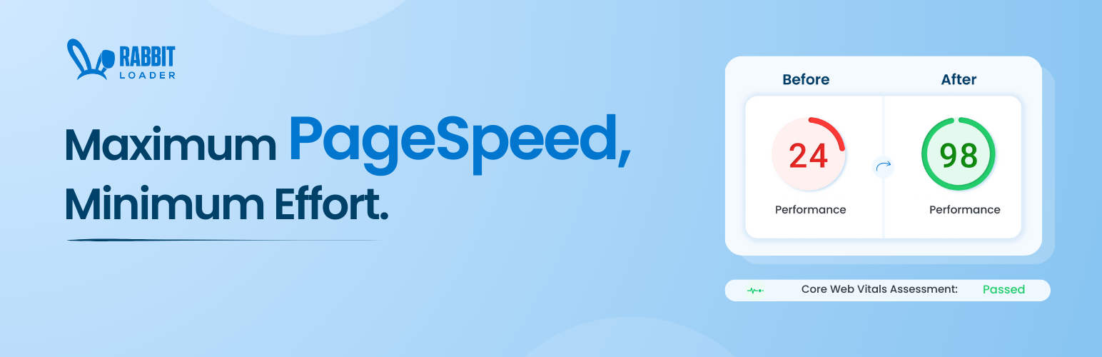 WordPress 外掛 RabbitLoader Cache: Optimize your Website for Speed 的封面圖片。