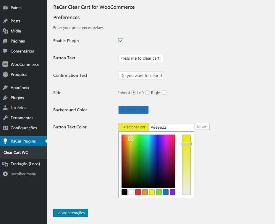 Plugin Options