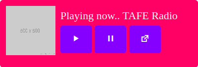 This is a basic player, with default styles