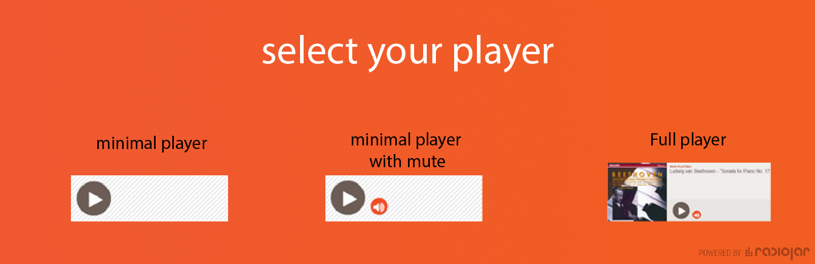 Radiojar Audio Player