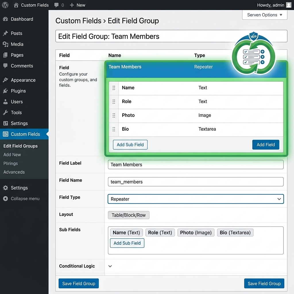 Block Layout mode — collapsible card-style rows with rich field support
