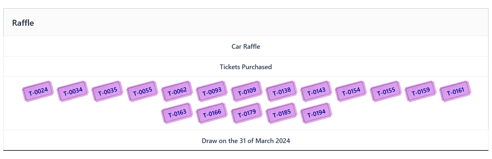 Raffle Play Woocommerce