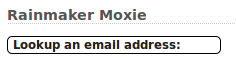 Sidebar widget style 1: Lookup and display contact information.