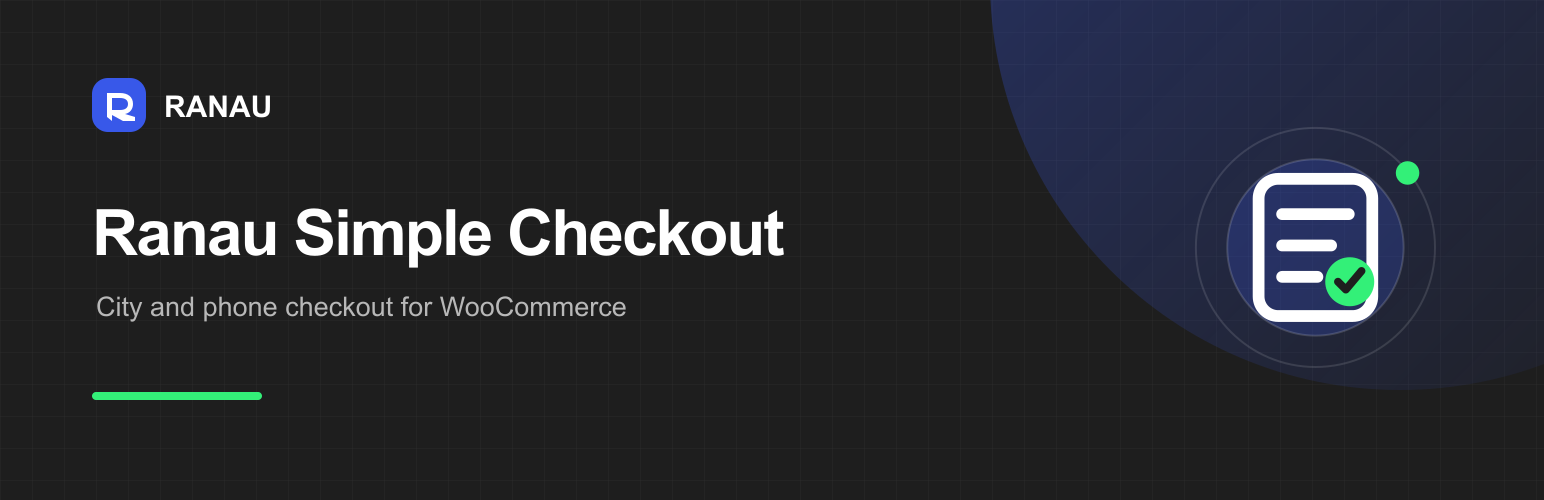 WordPress 外掛 Ranau Simple Checkout for WooCommerce 的封面圖片