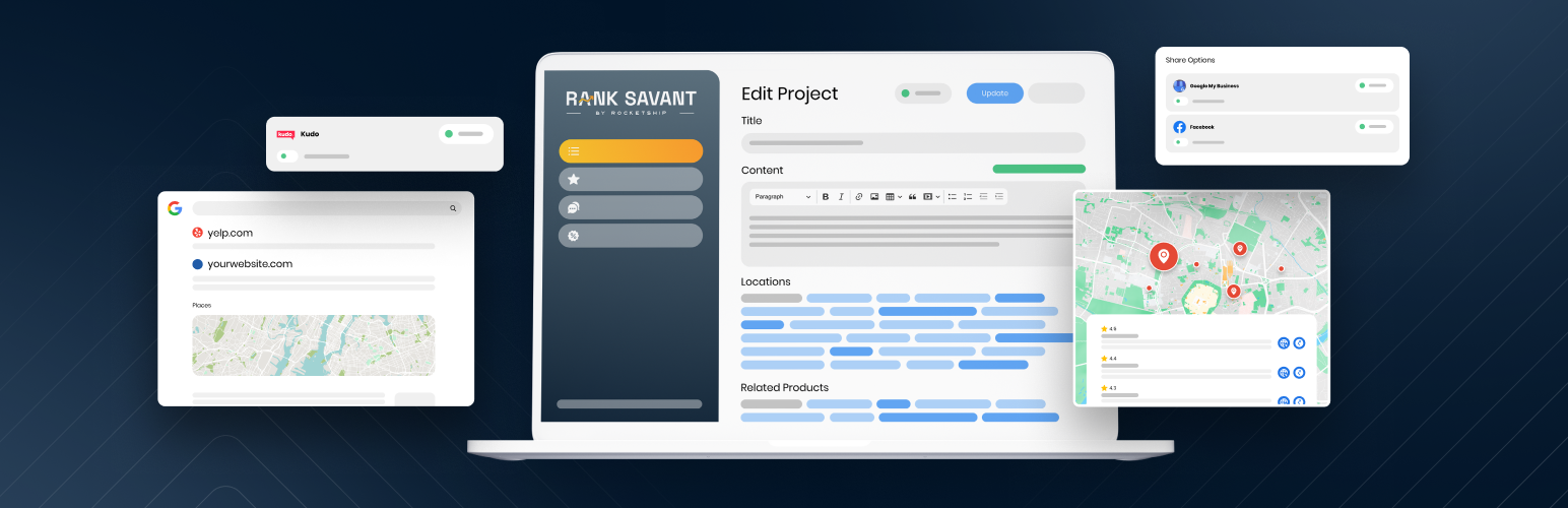 WordPress 外掛 Rank Savant 的封面圖片。