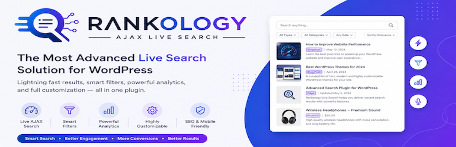Rankology Ajax Live Search