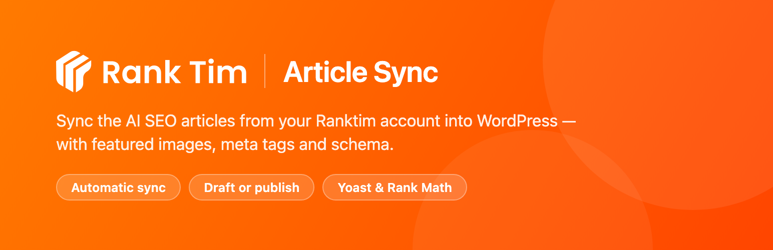 Ranktim Article Sync