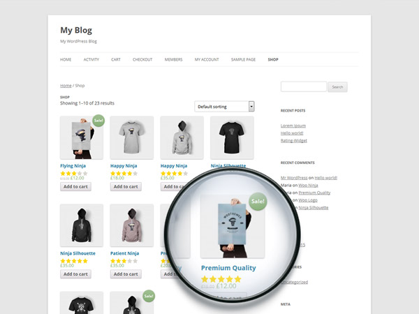 WooCommerce Products Collection Ratings