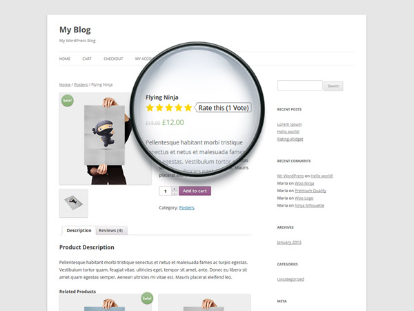 WooCommerce Full Integration - Interactive Product Star Ratings