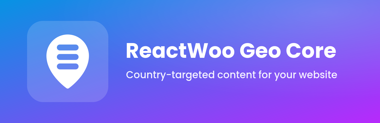 WordPress 外掛 ReactWoo Geo Core 的封面圖片