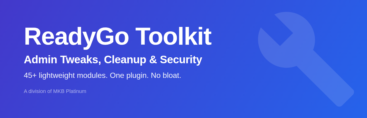WordPress 外掛 ReadyGo Toolkit 的封面圖片