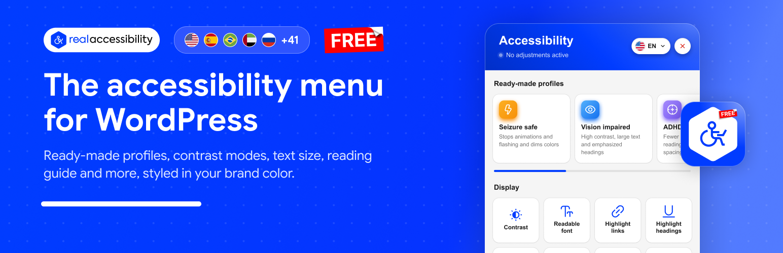Real Accessibility: Accessibility Widget & Toolbar preview