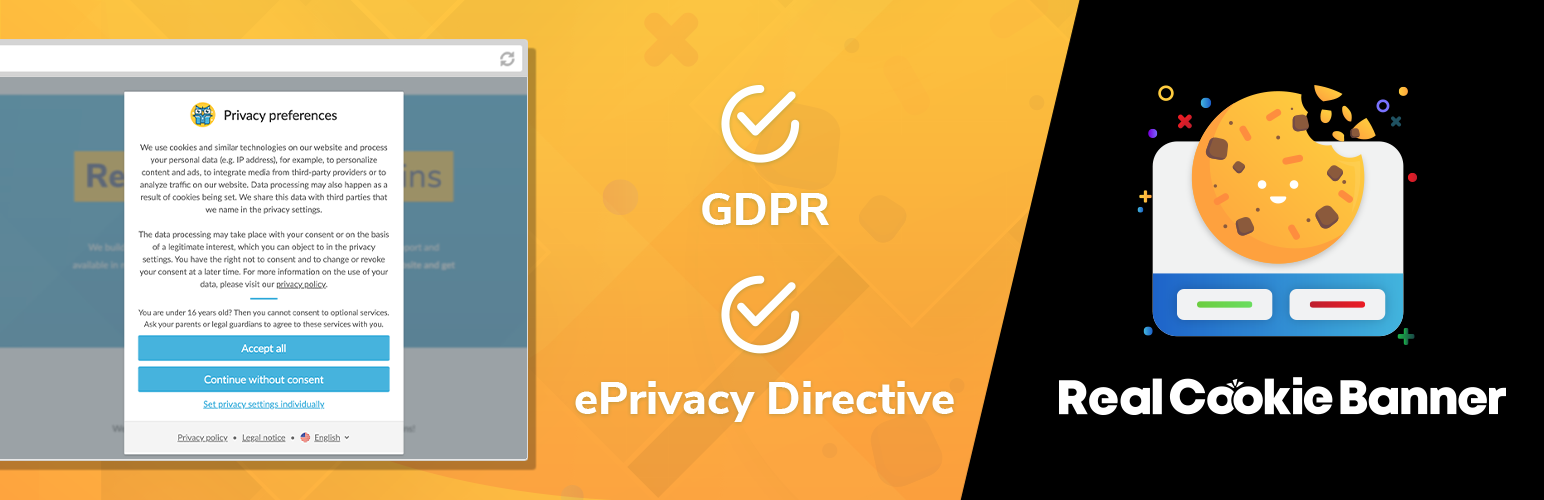 Real Cookie Banner: GDPR & ePrivacy Cookie Toestemming