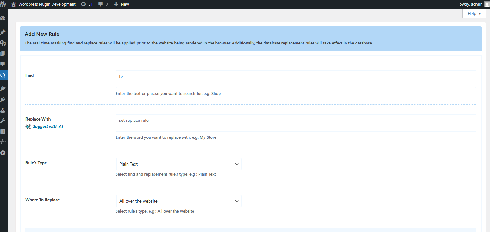 Better Find and Replace – AI-Powered Suggestions