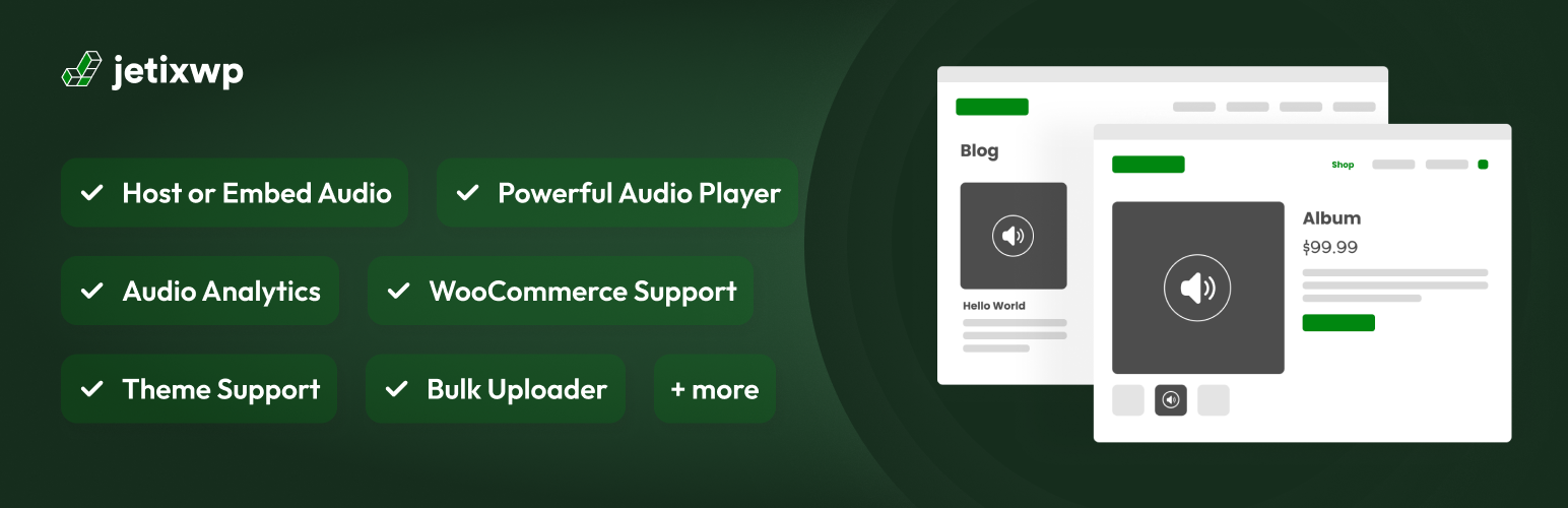 Really Simple Featured Audio – Sell Music, Samples & Audio Products with WooCommerce preview