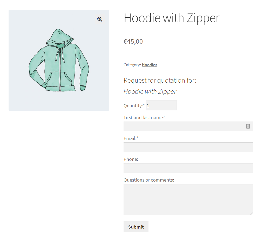 Really Simple RfQ Form for WooCommerce