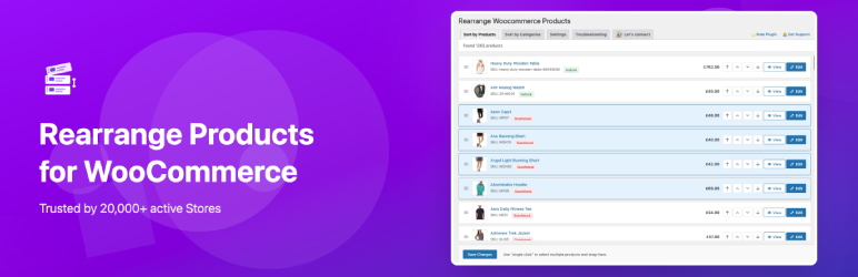 Rearrange Products for WooCommerce