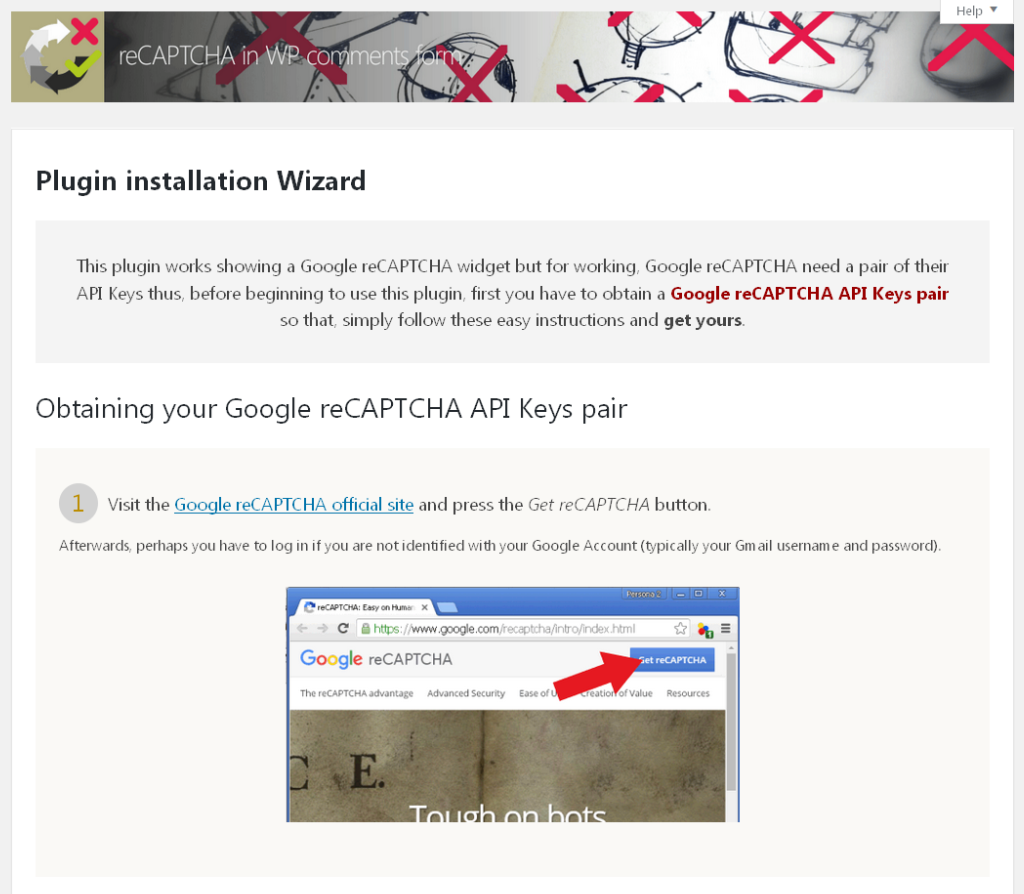 reCAPTCHA in WP comments form